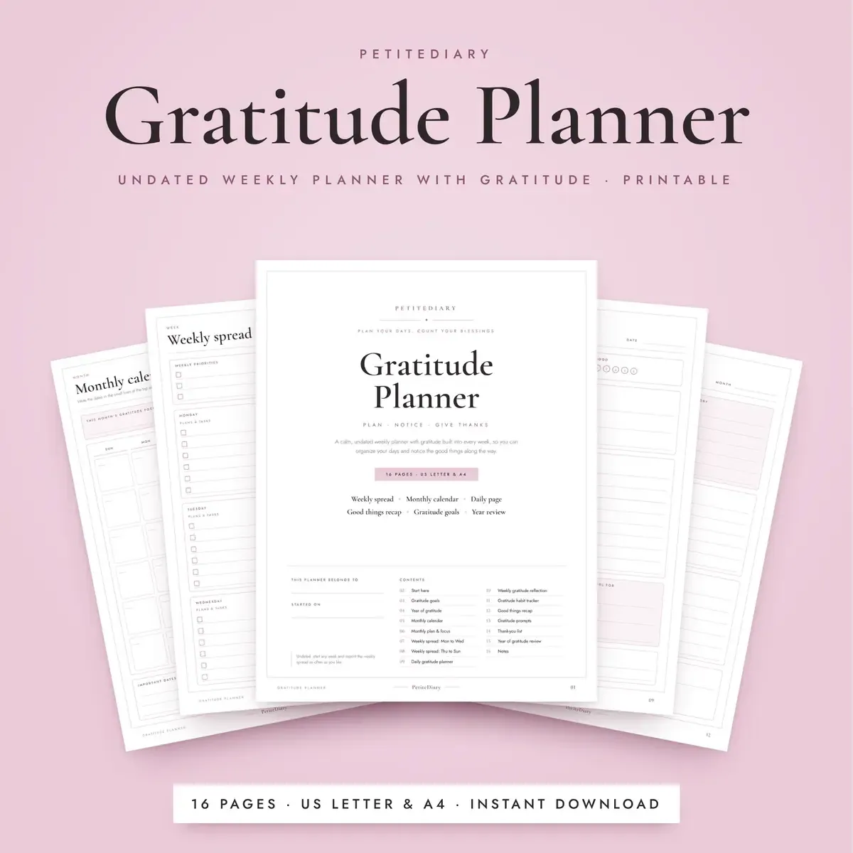 Gratitude Planner