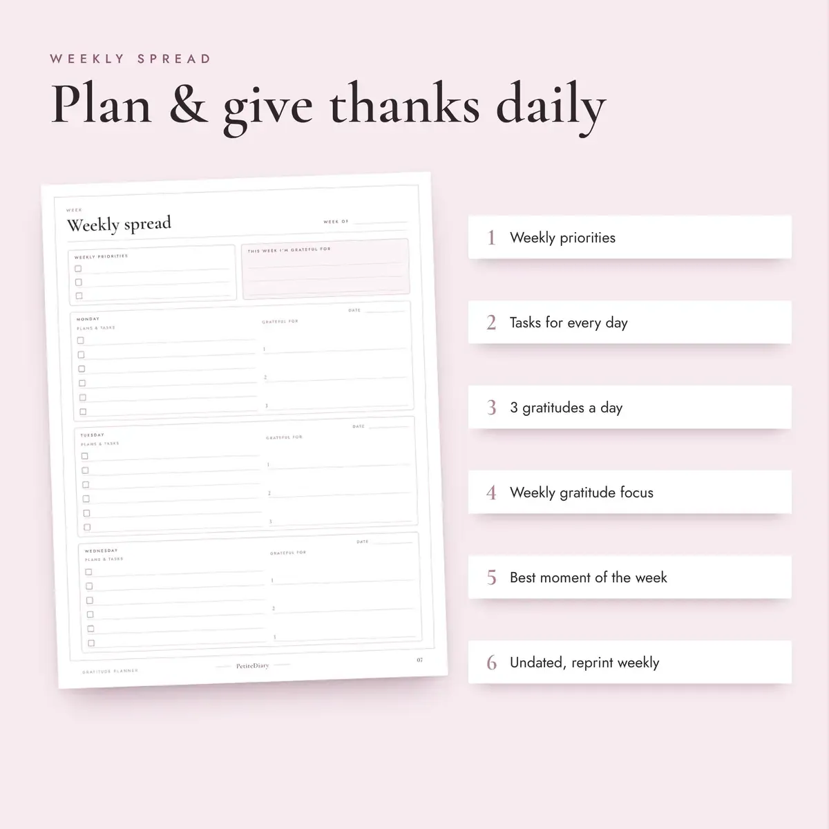 Gratitude Planner, image 3