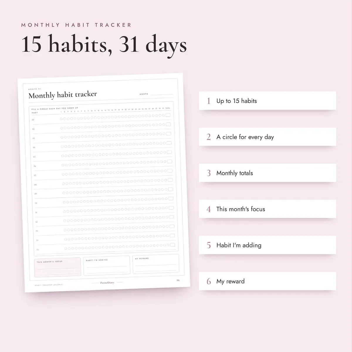 Habit Tracker Journal, image 3