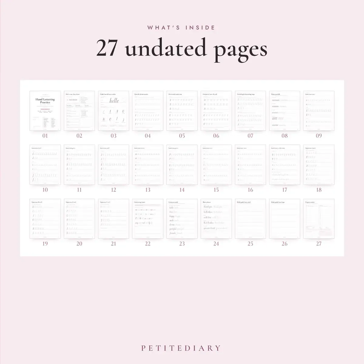 Hand Lettering Practice Sheets for Beginners, image 2