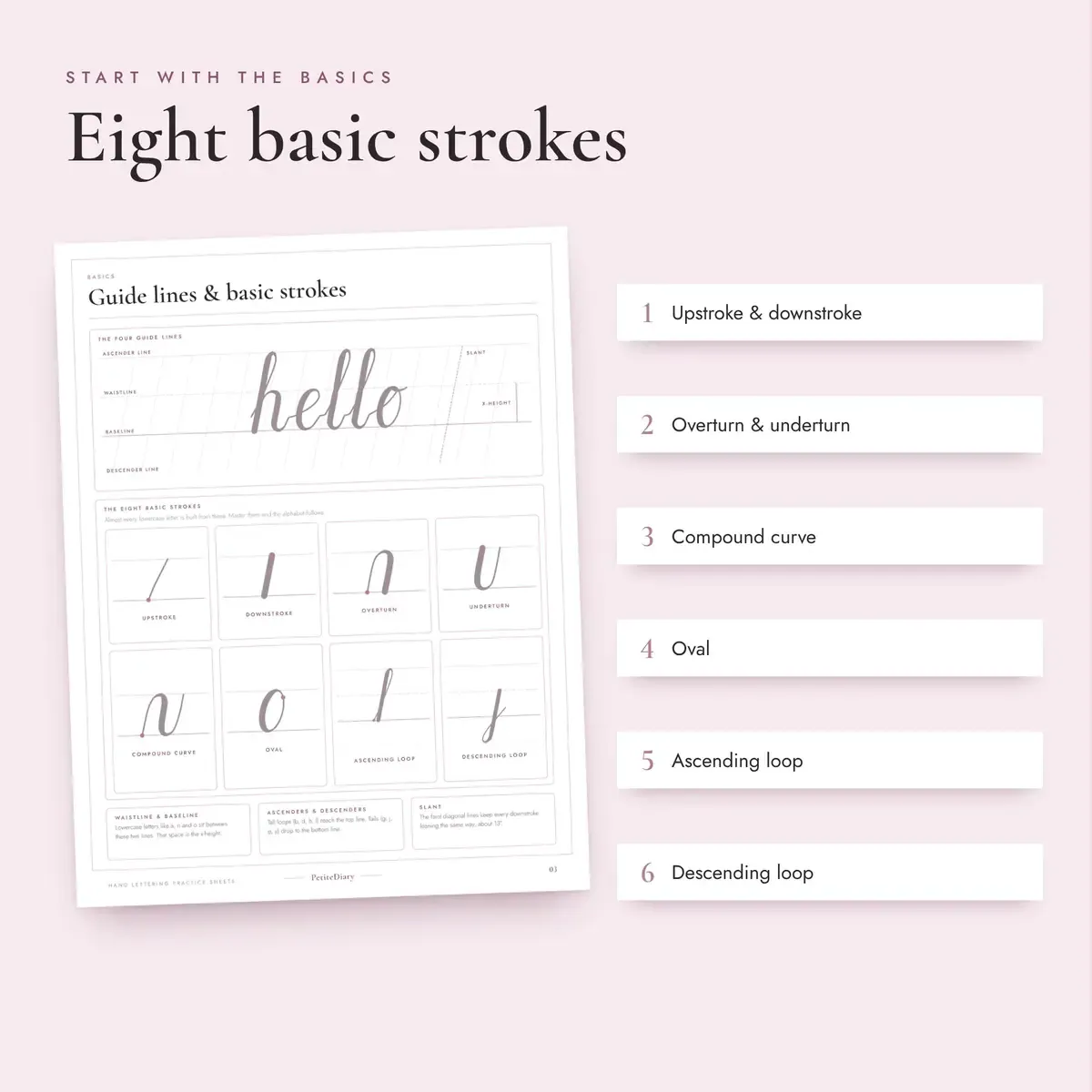 Hand Lettering Practice Sheets for Beginners, image 3