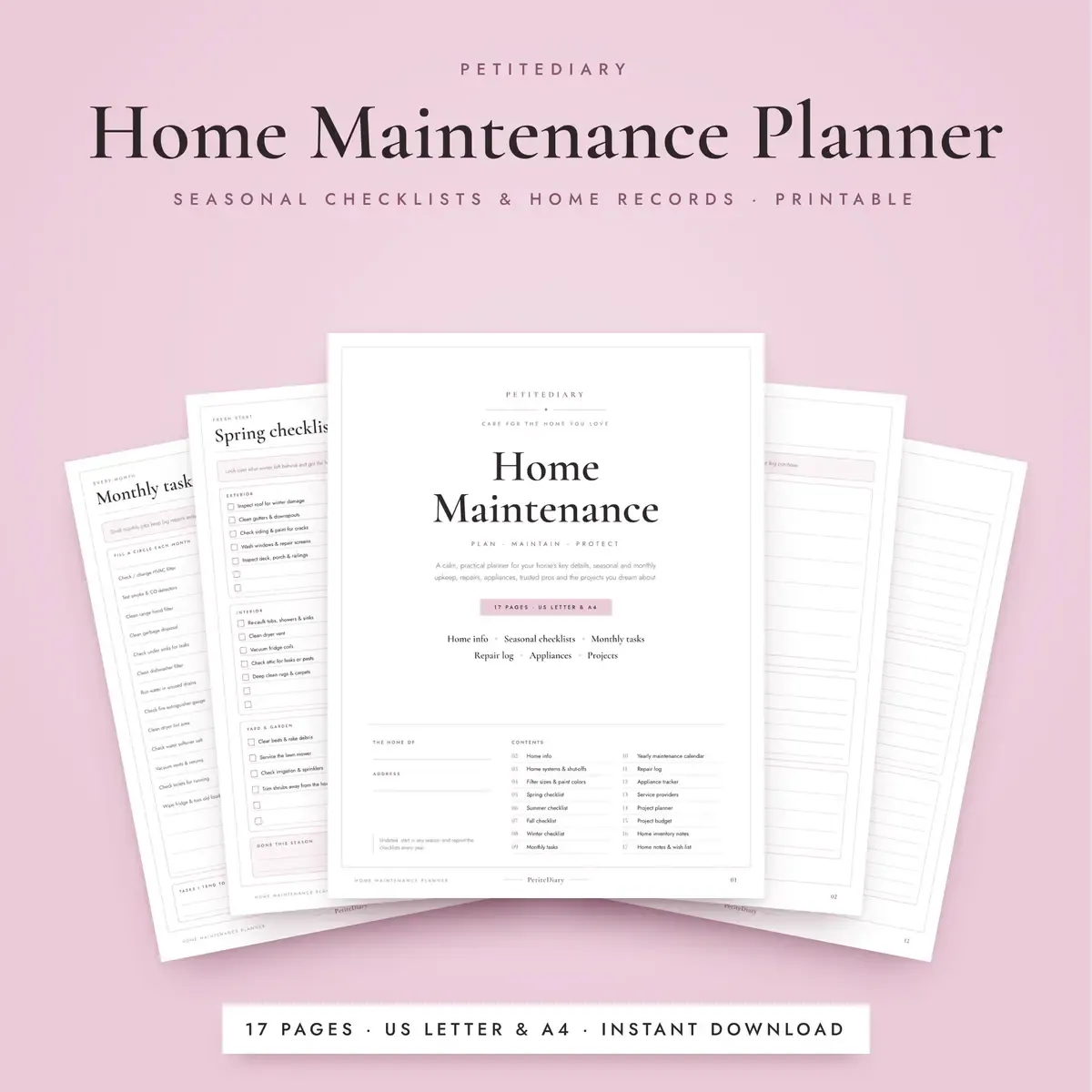 Home Maintenance Checklist
