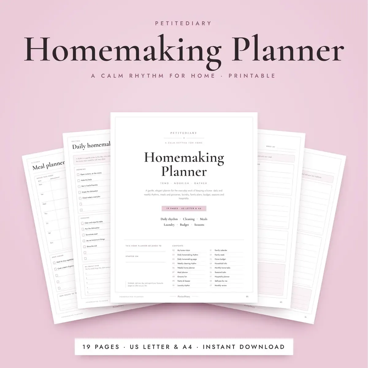 Homemaking Planner