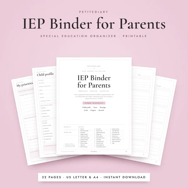 IEP Binder for Parents