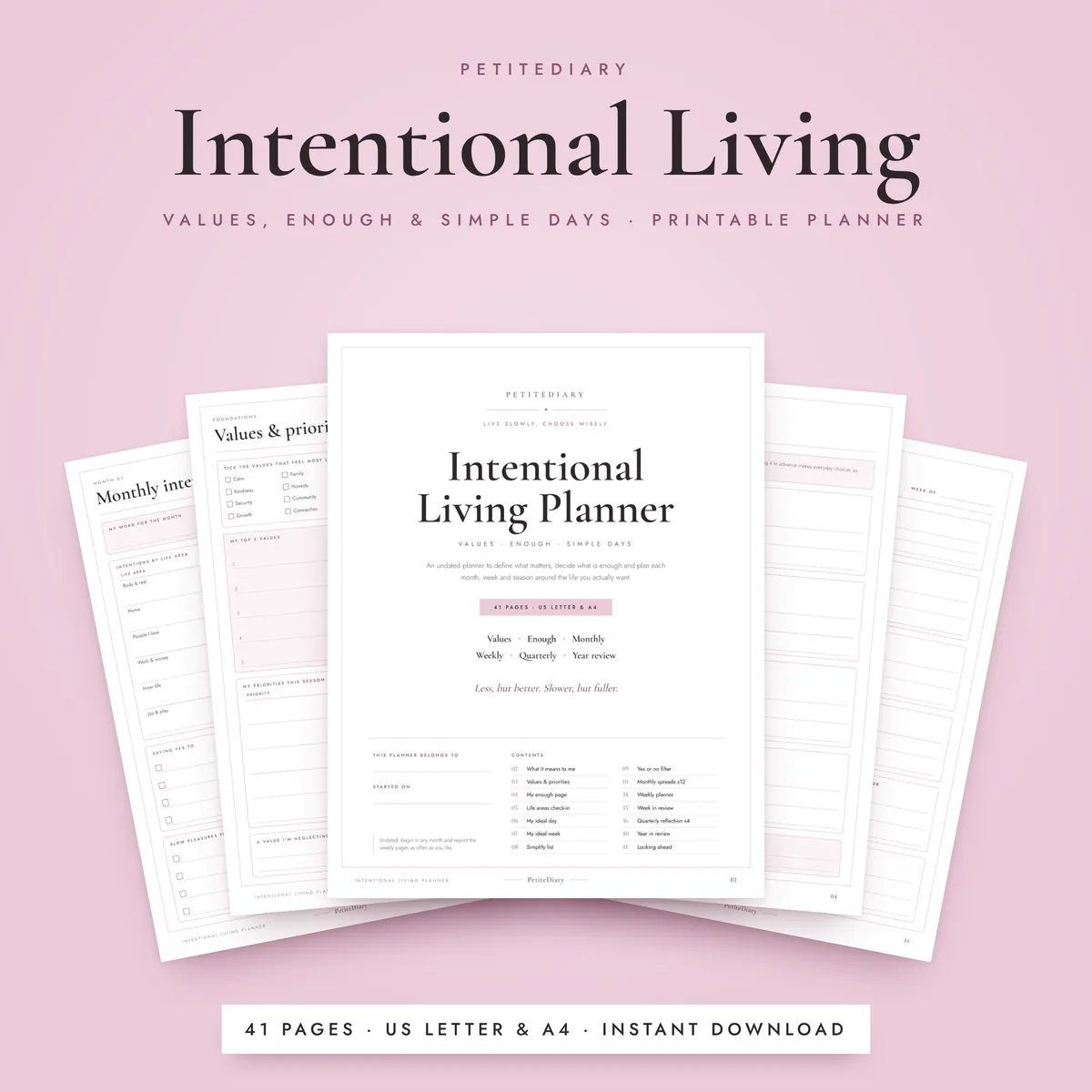 Intentional Living Planner