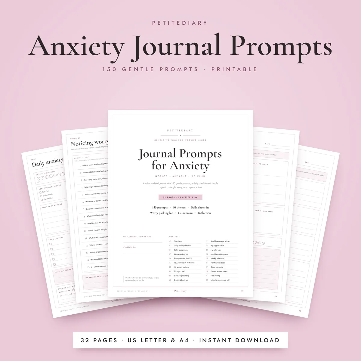 Journal Prompts for Anxiety