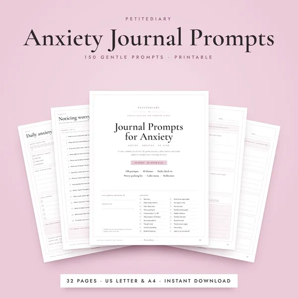 Journal Prompts for Anxiety