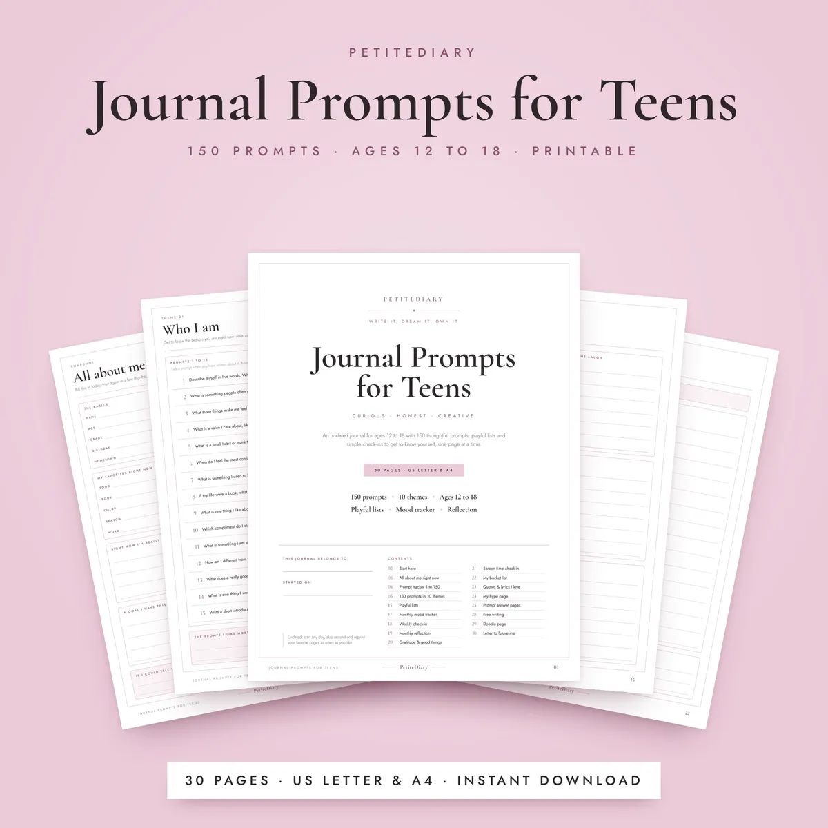 Journal Prompts for Teens