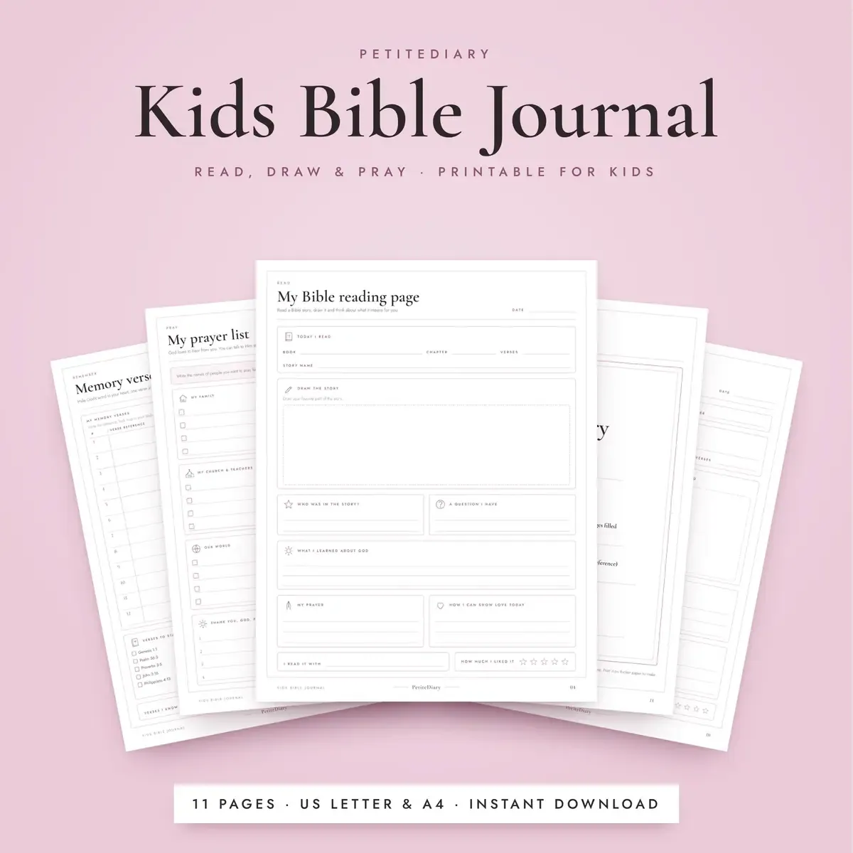 Kids Bible Journal Ages 6-12