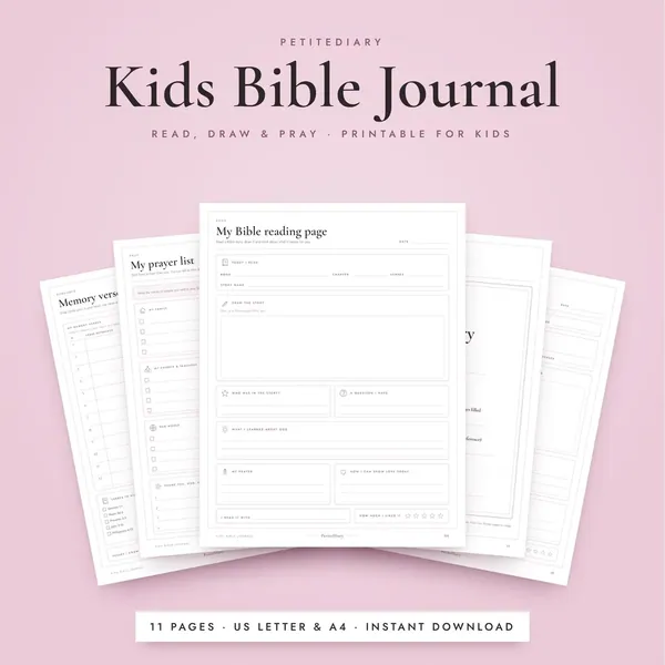 Kids Bible Journal Ages 6-12