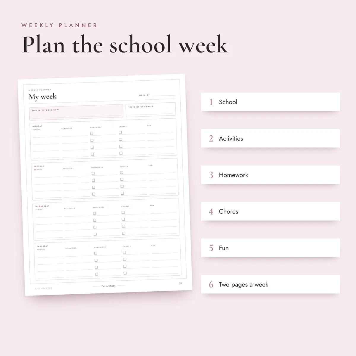 Kids Planner Ages 8-12, image 3