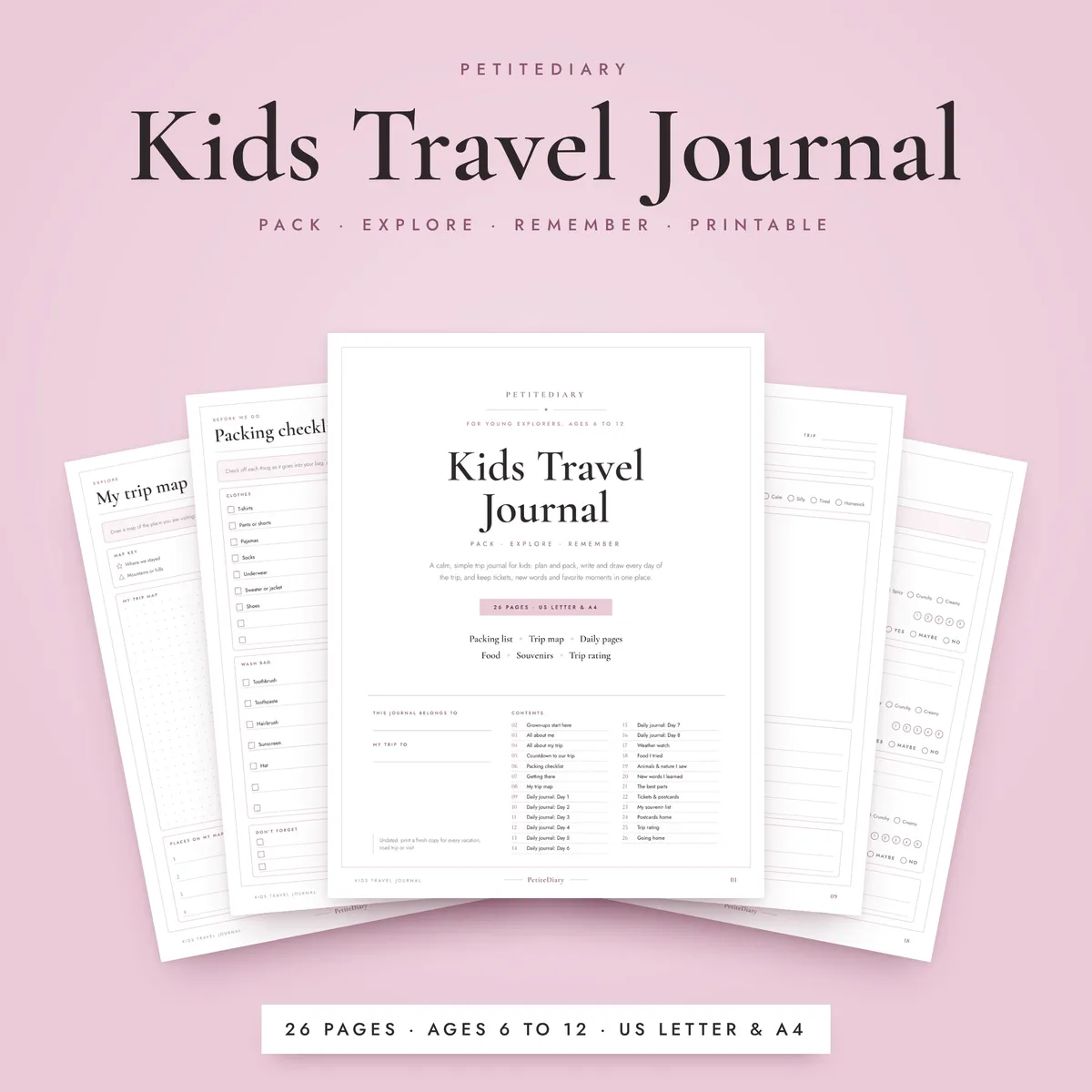 Kids Travel Journal