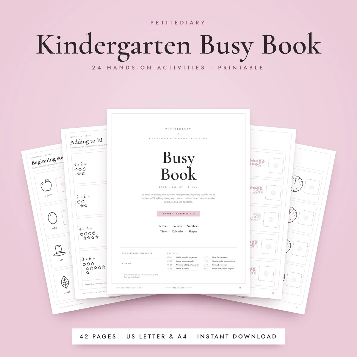 Kindergarten Busy Book