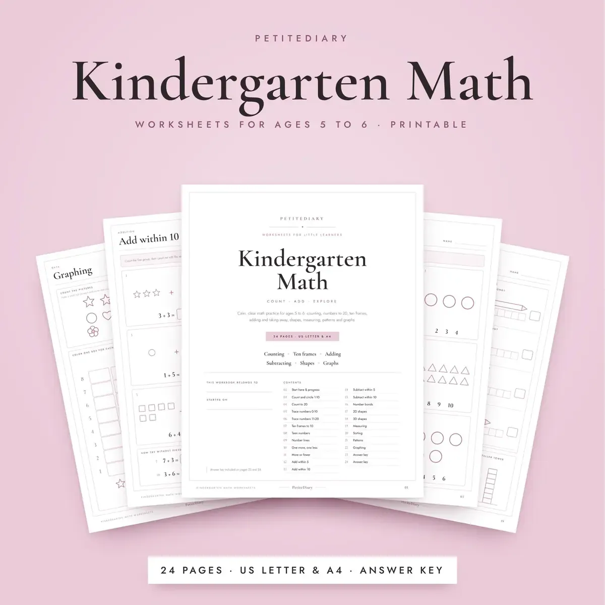 Kindergarten Math Worksheets