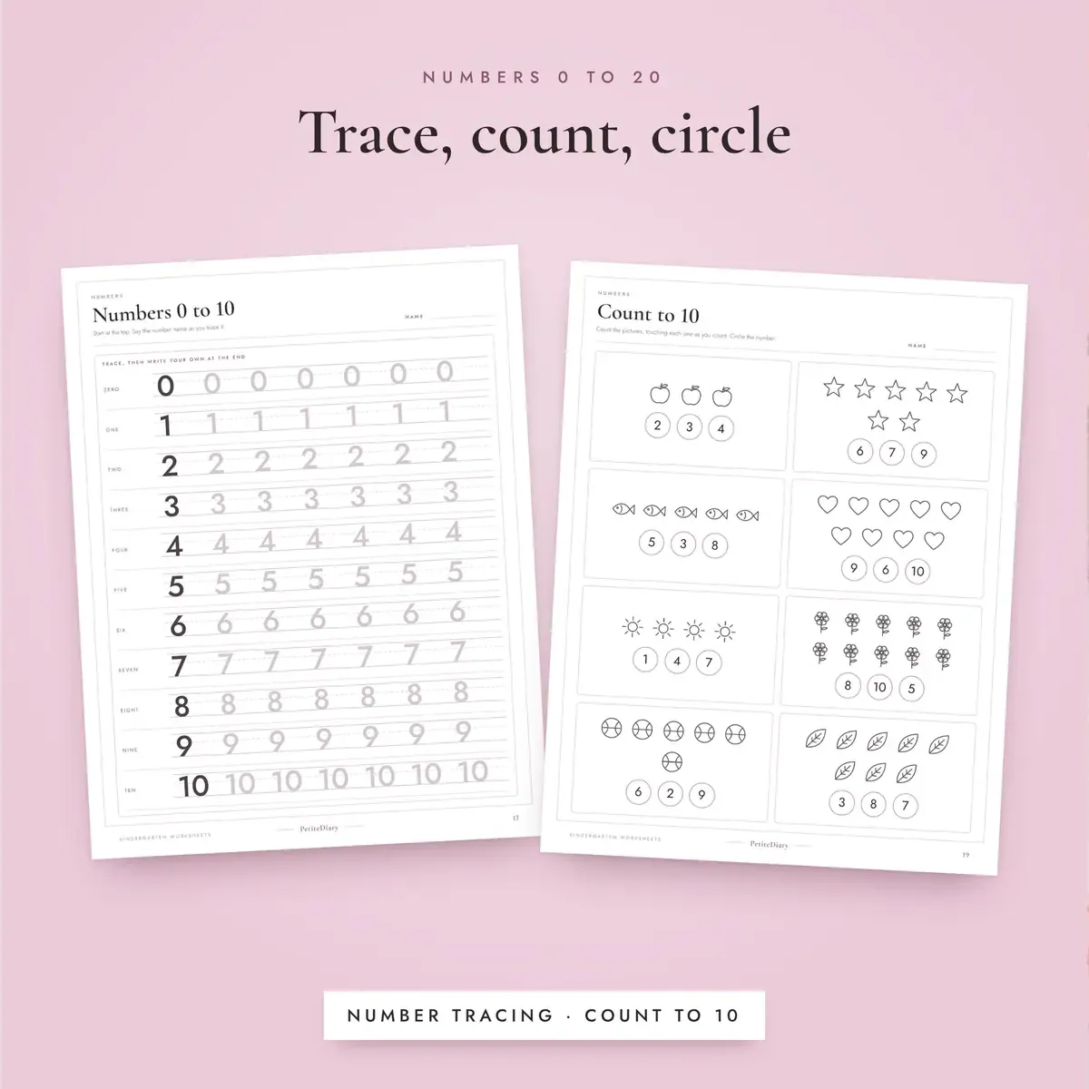 Kindergarten Worksheets, image 4