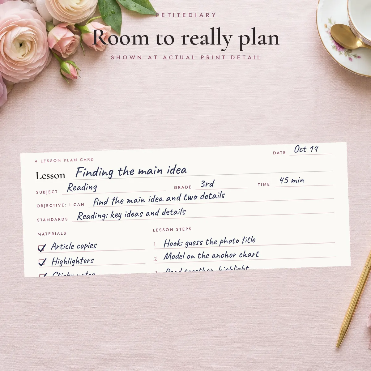 Lesson Plan Cards 3x5 & 4x6, image 4