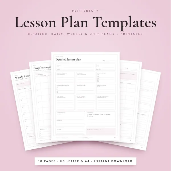 Lesson Plan Template for Teachers
