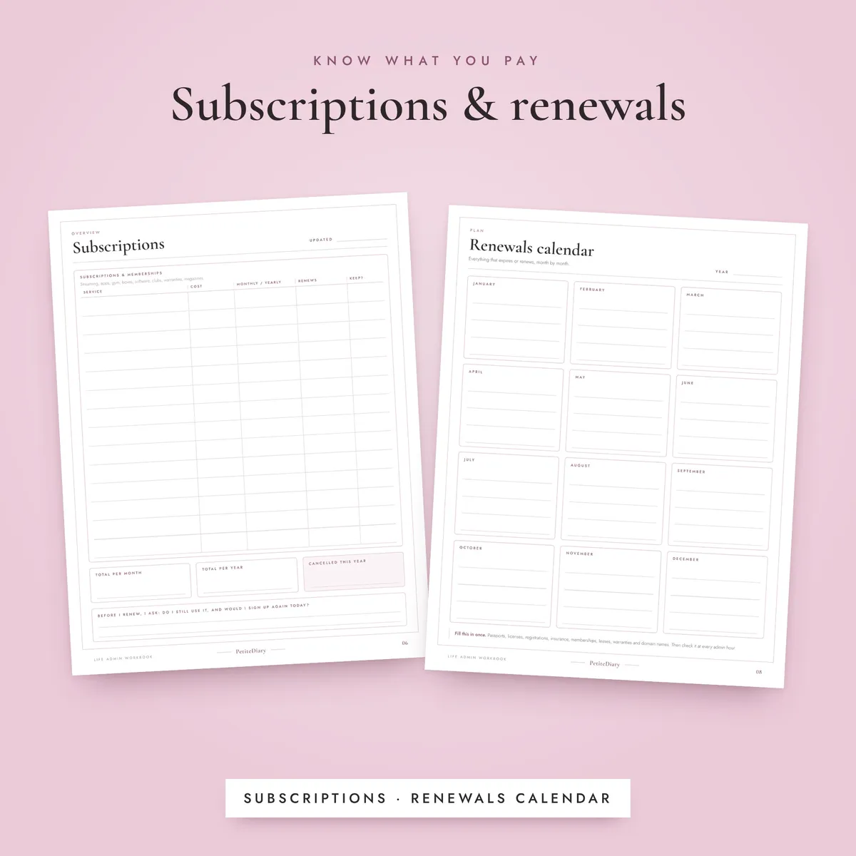 Life Admin Workbook, image 4