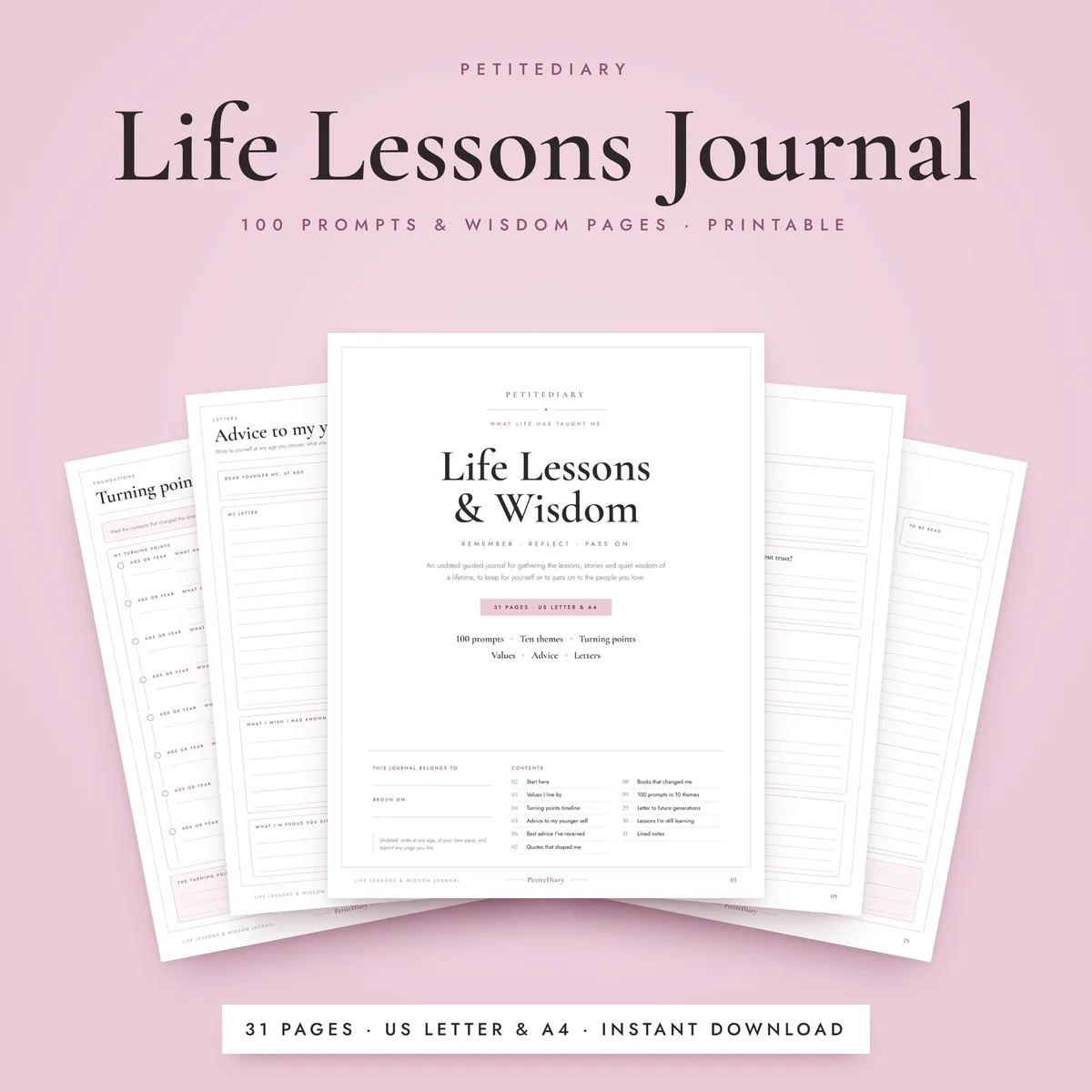 Life Lessons Journal
