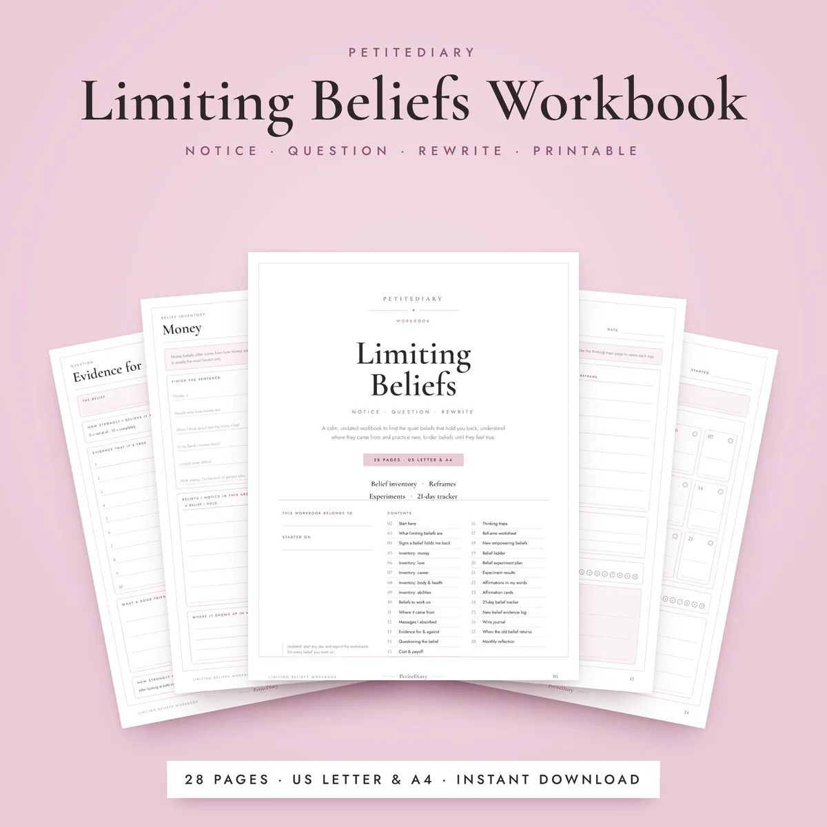 Limiting Beliefs Worksheet