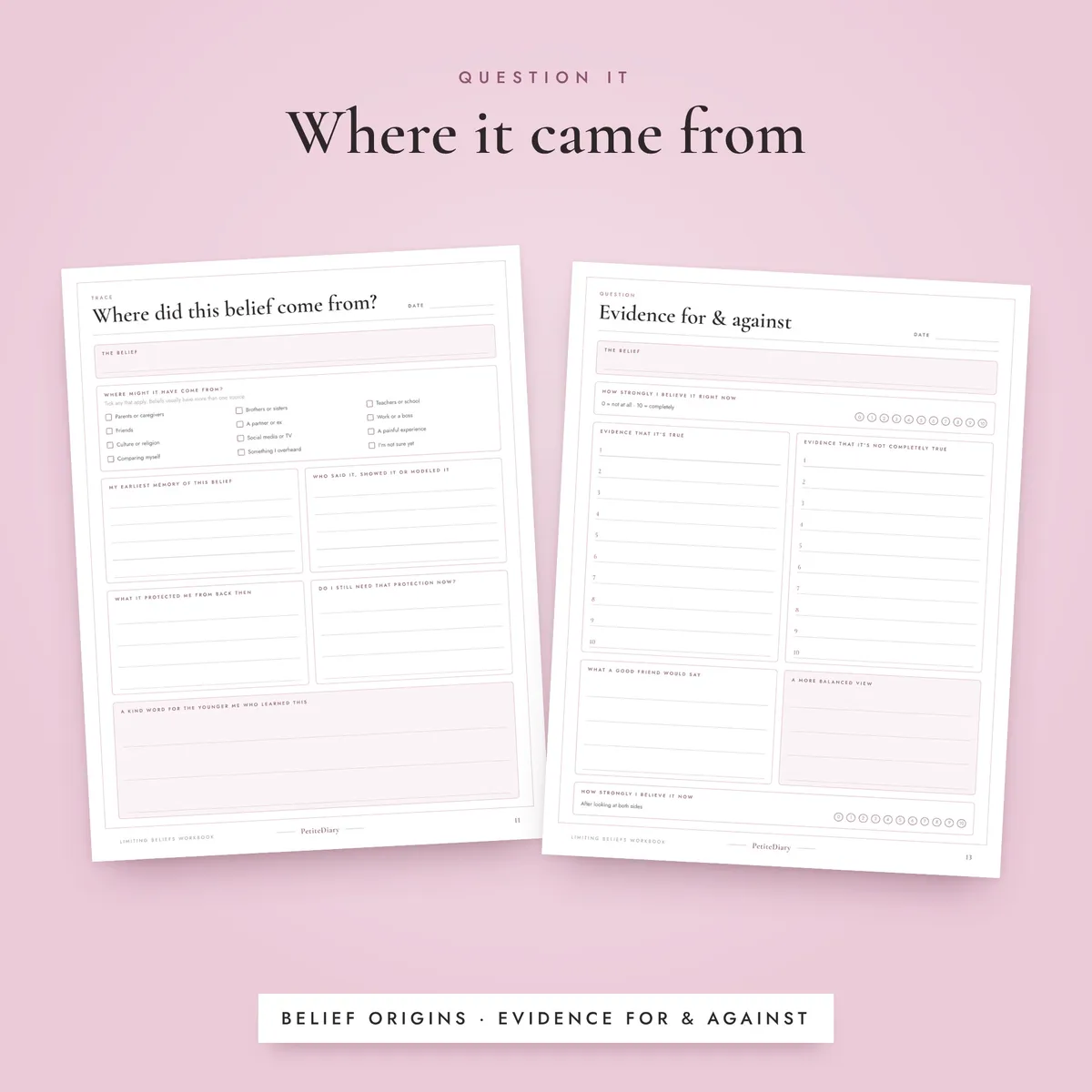 Limiting Beliefs Worksheet, image 4