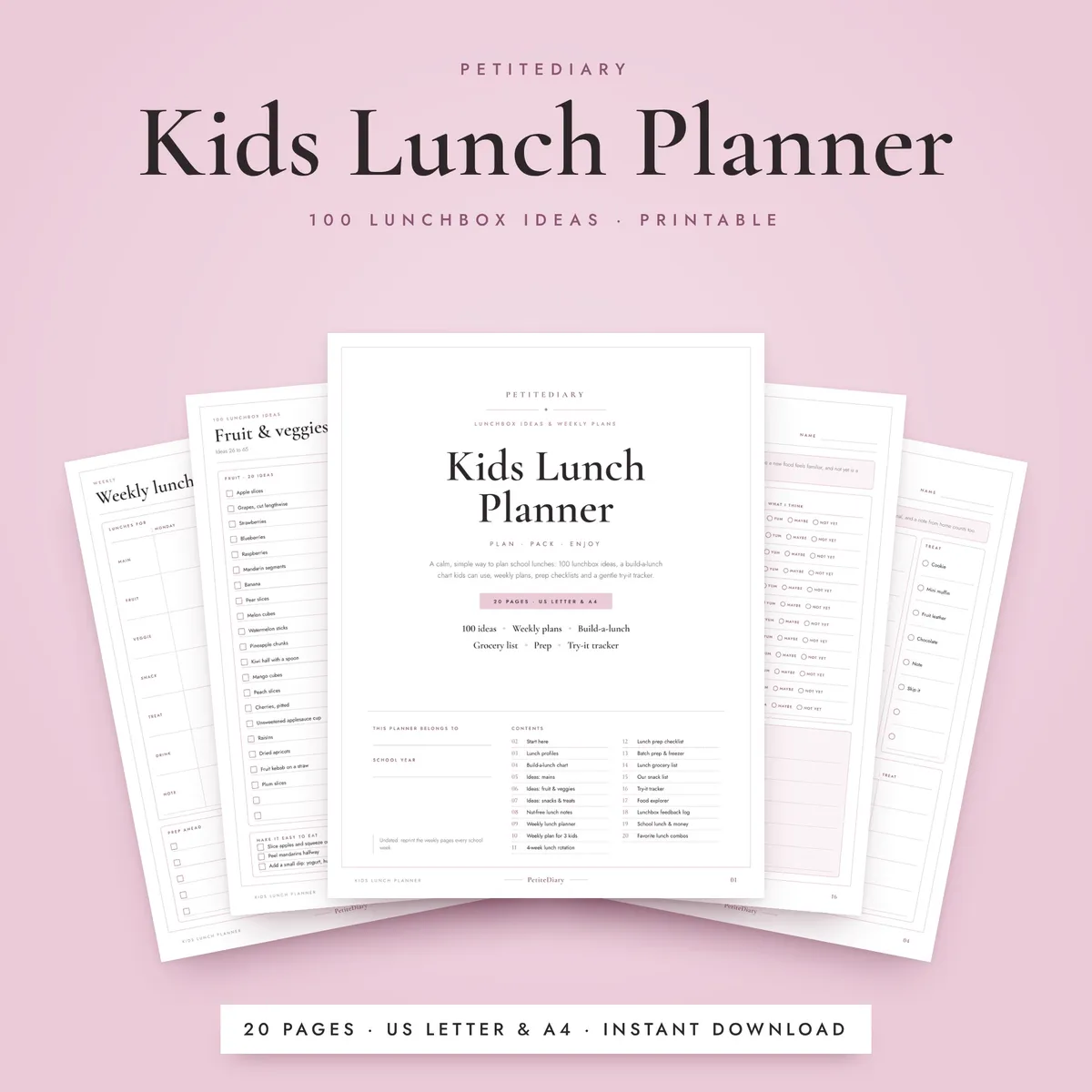 Lunch Planner for Kids