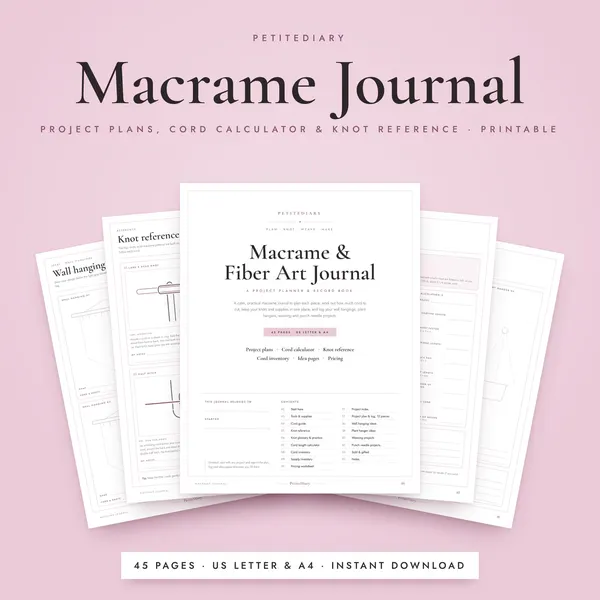 Macrame & Fiber Art Journal