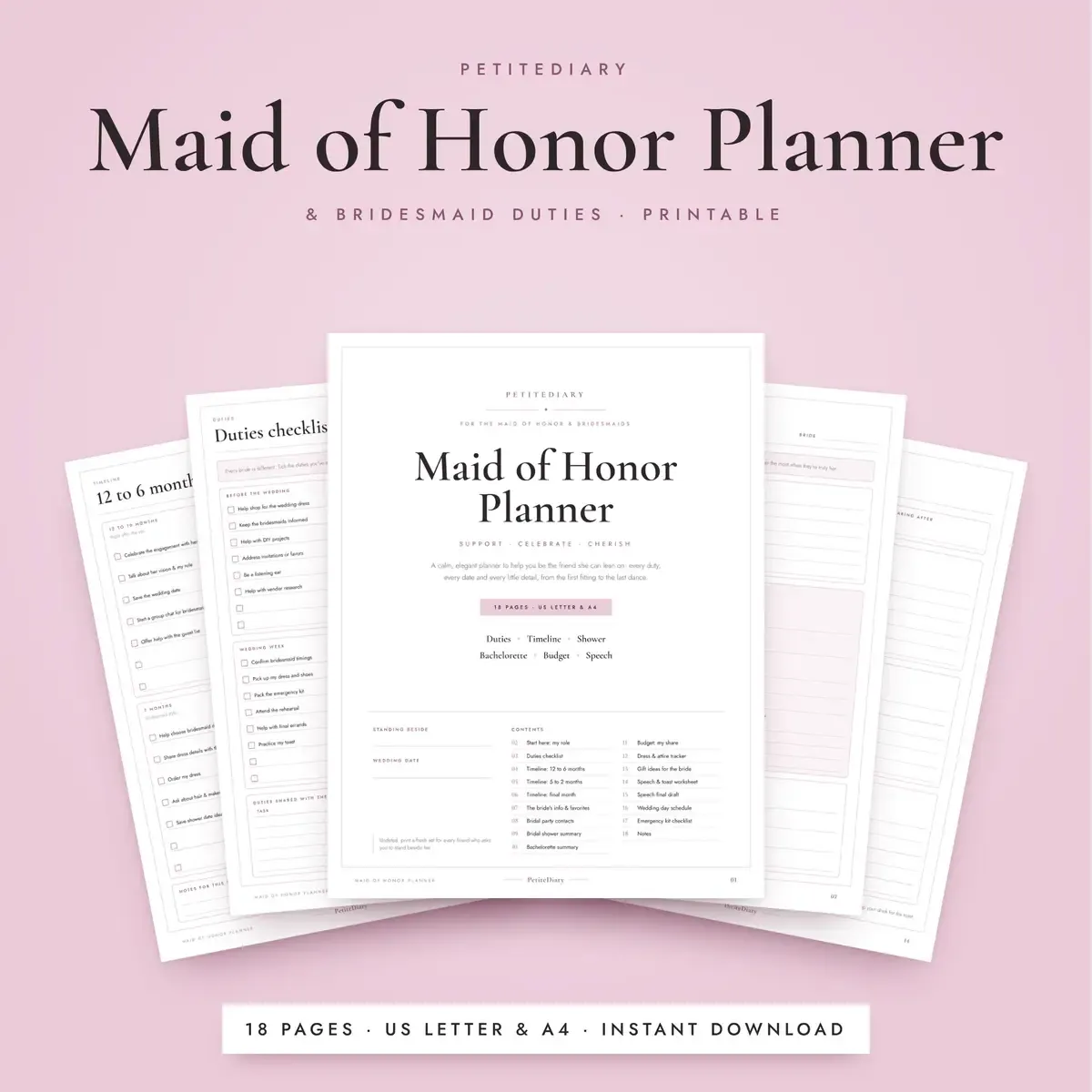 Maid of Honor Planner