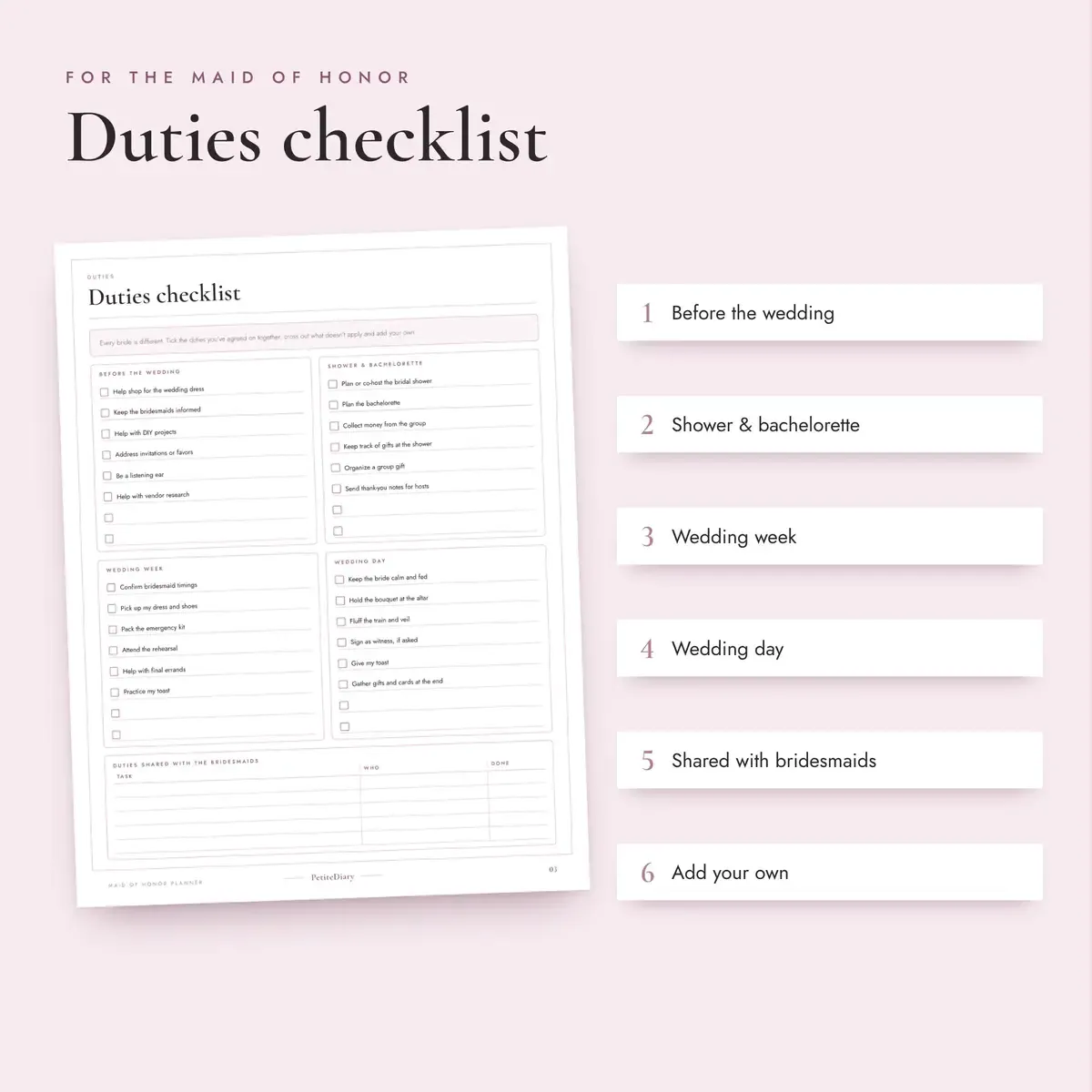 Maid of Honor Planner, image 3