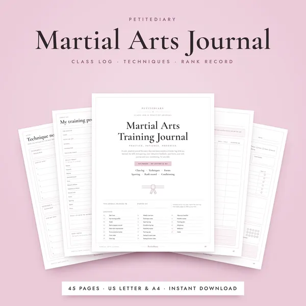 Martial Arts Training Journal
