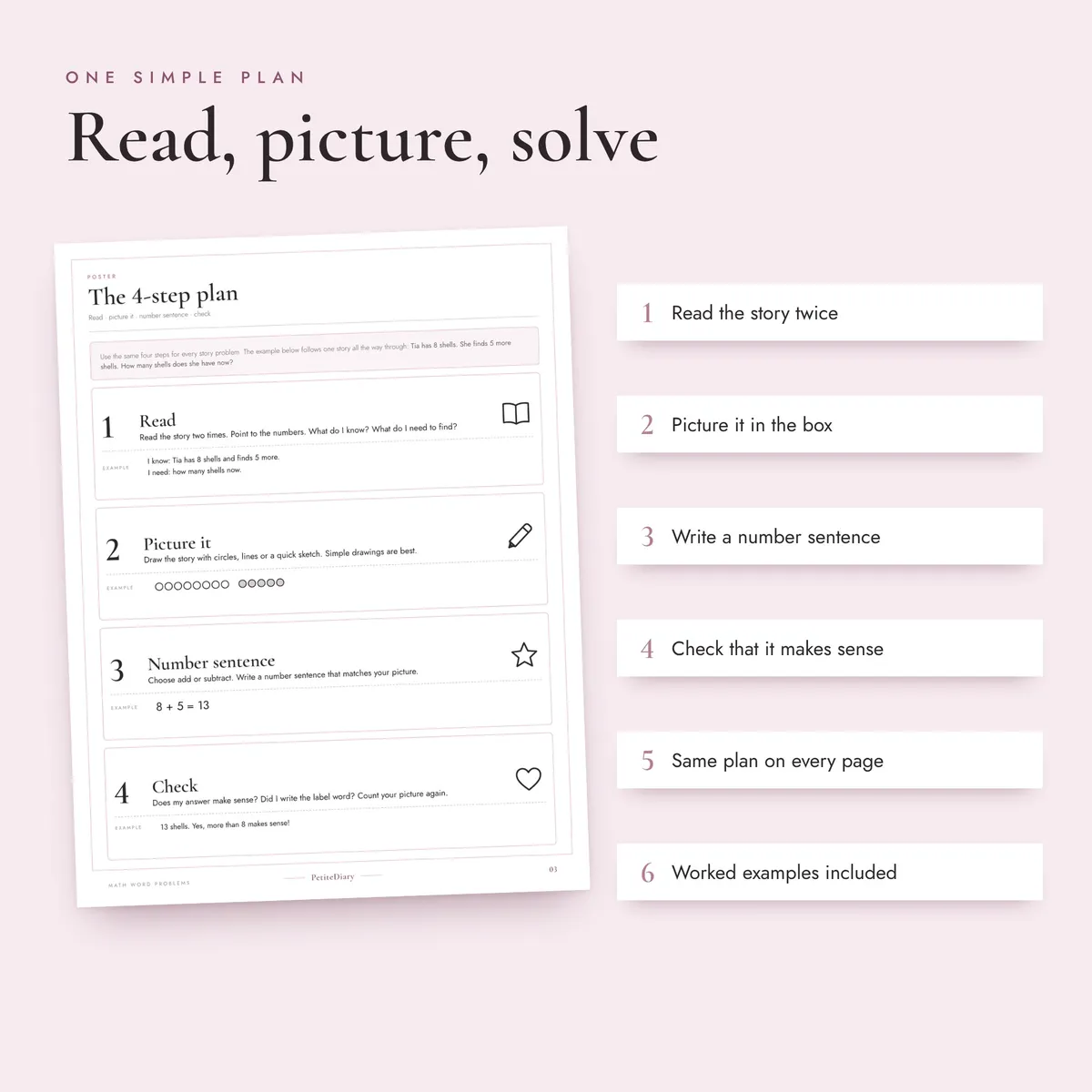 Math Word Problems 1st-2nd Grade, image 3