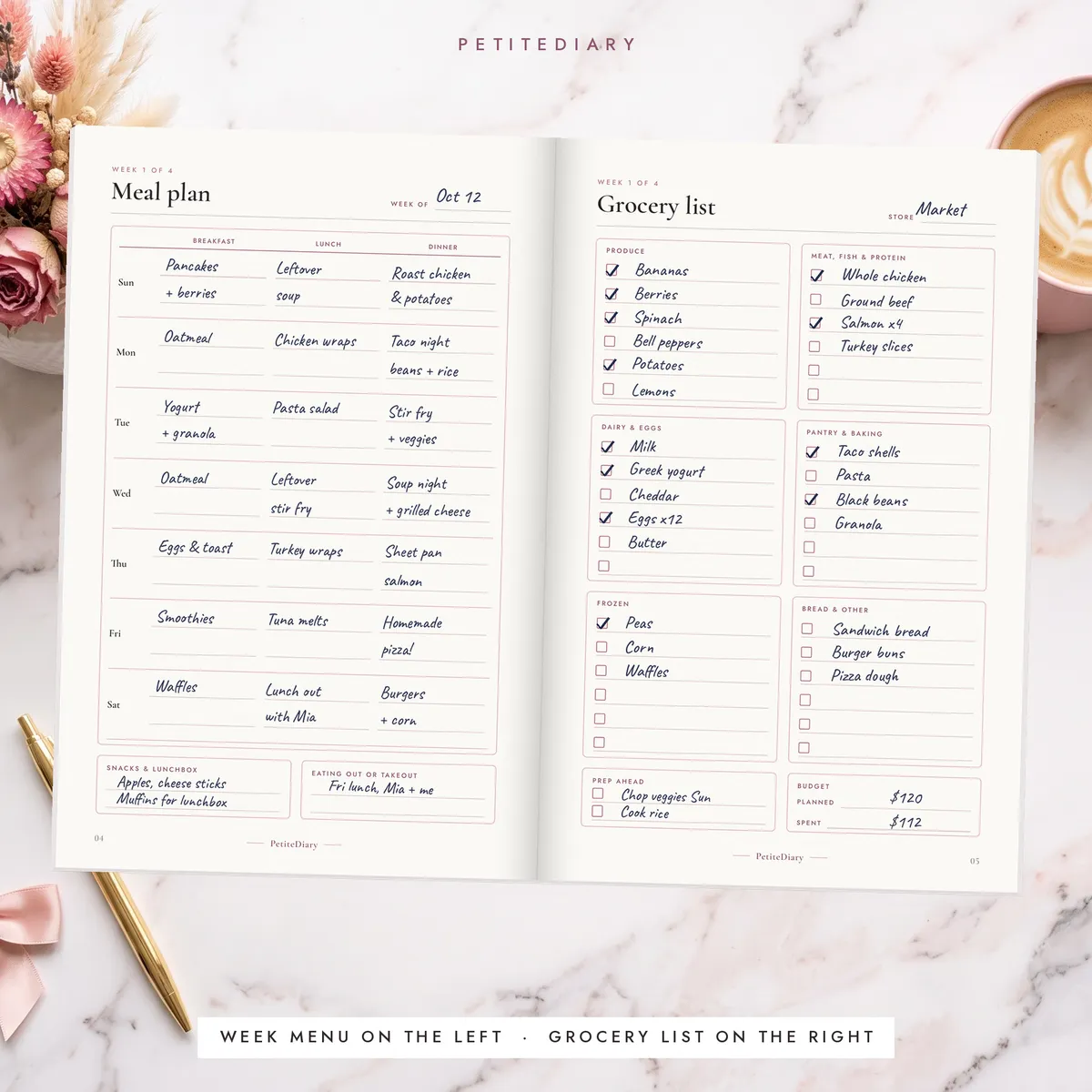 Folded Meal Planner Booklet, image 5