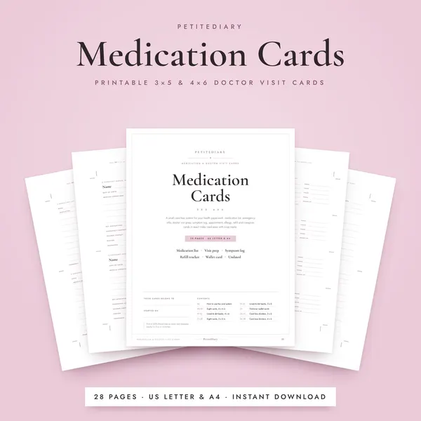 Medication & Doctor Visit Cards