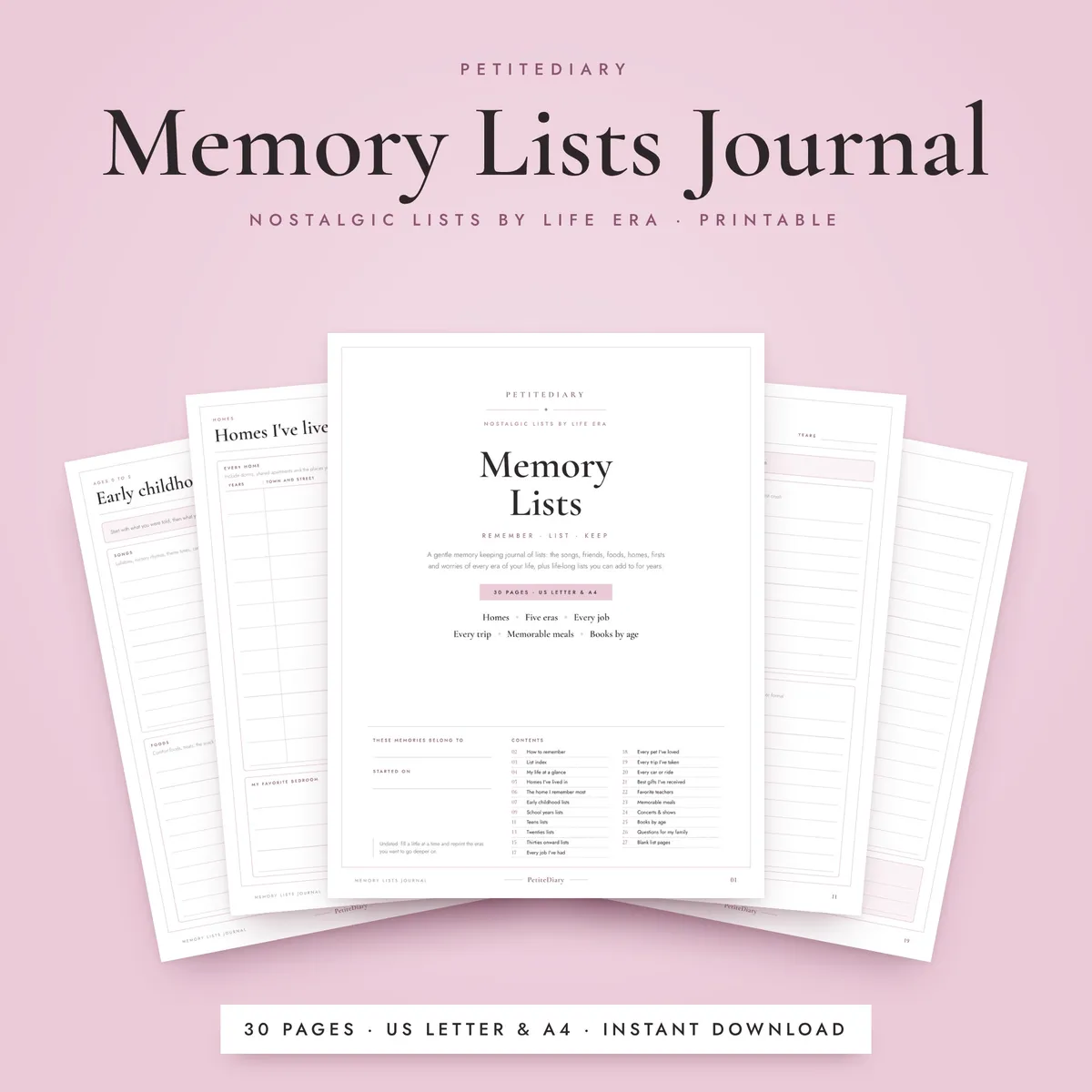 Memory Lists Journal
