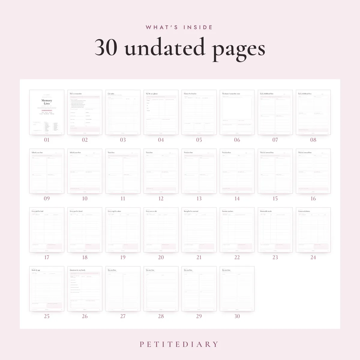 Memory Lists Journal, image 2