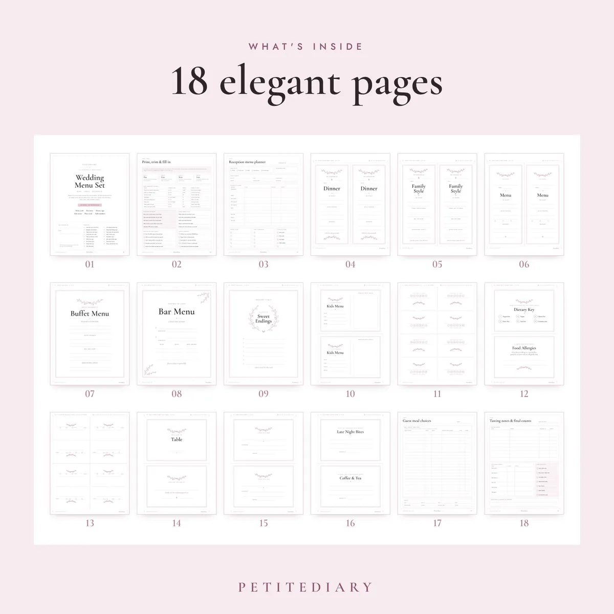 Menu for Wedding Reception, image 2