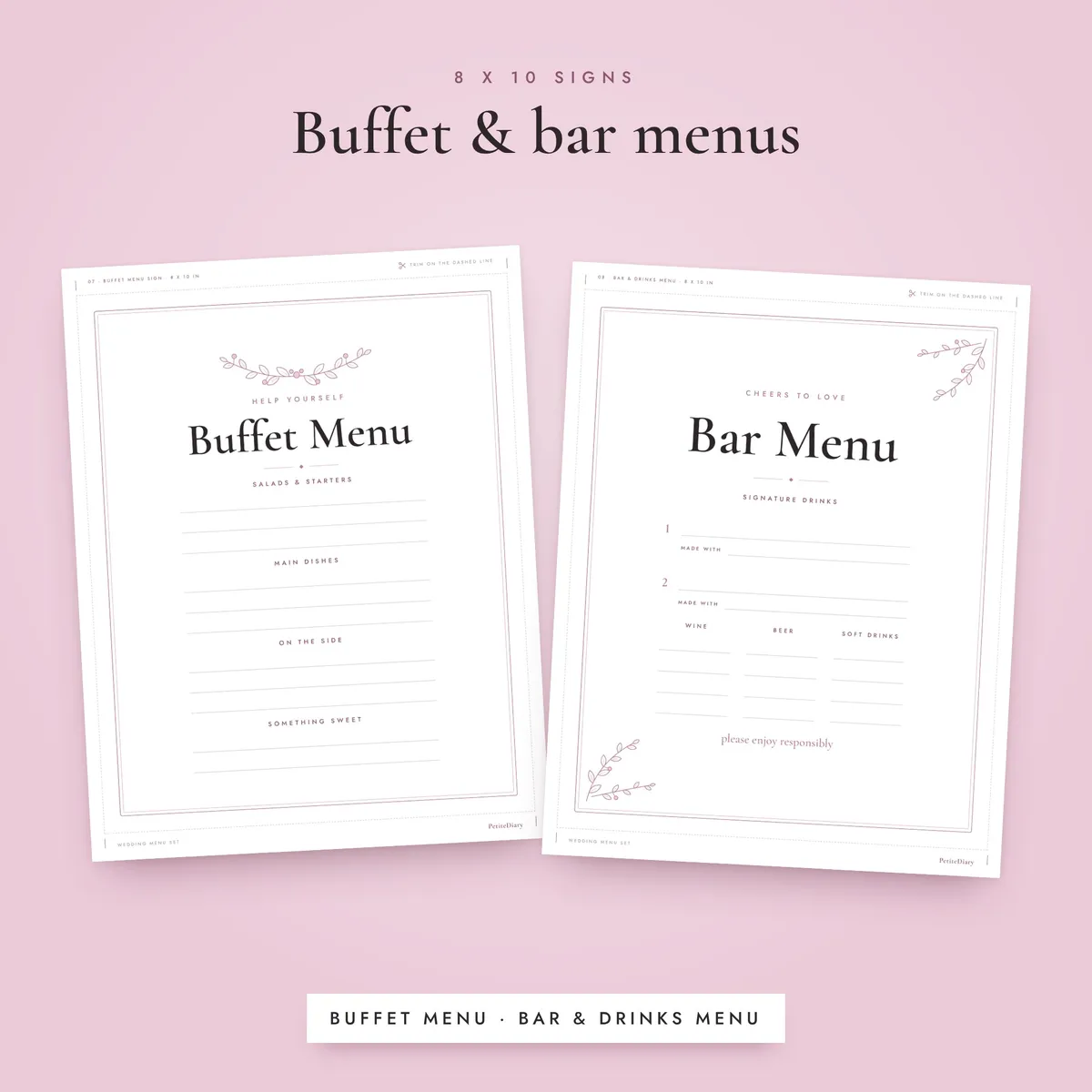 Menu for Wedding Reception, image 4