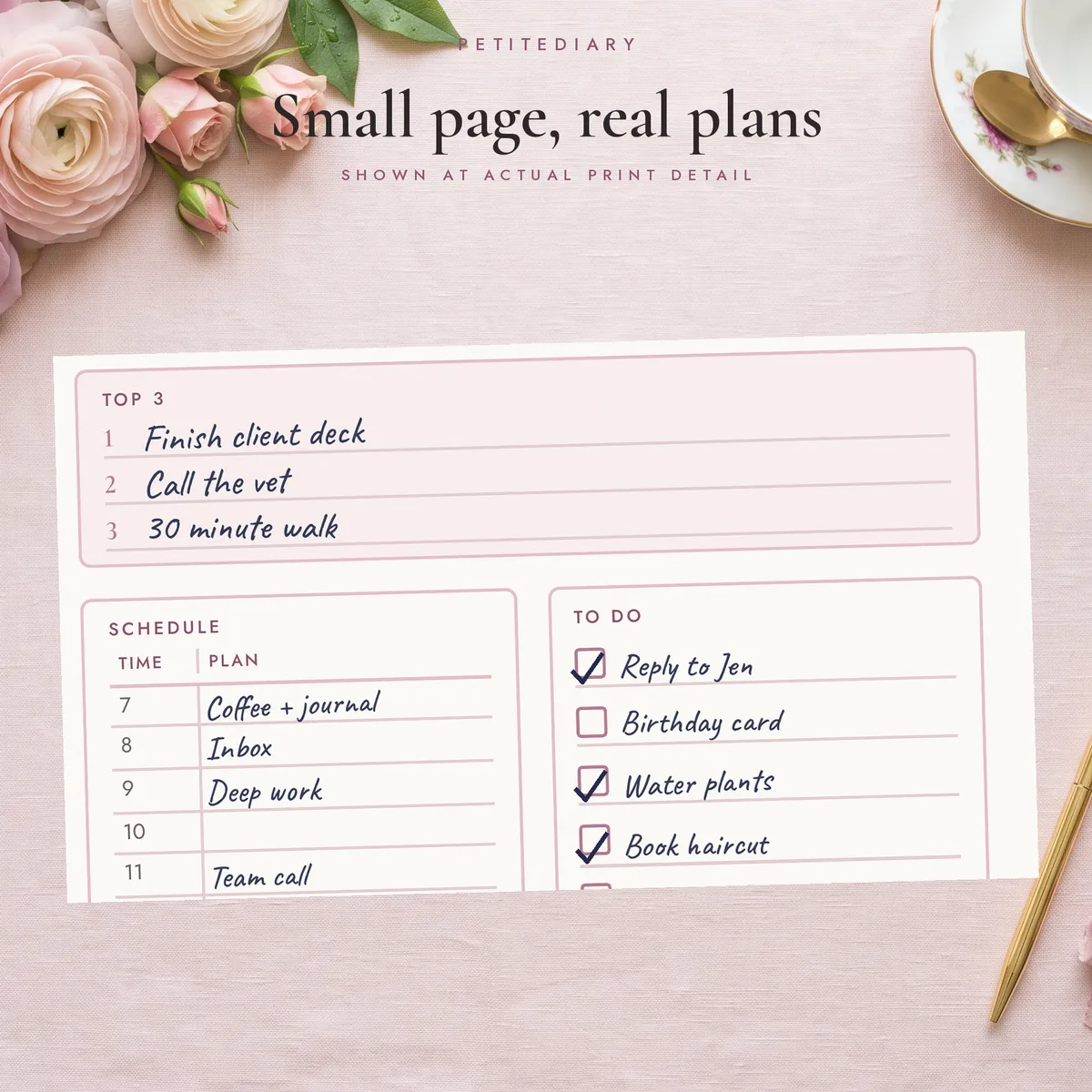 Mini 6-Ring Planner Inserts, image 4