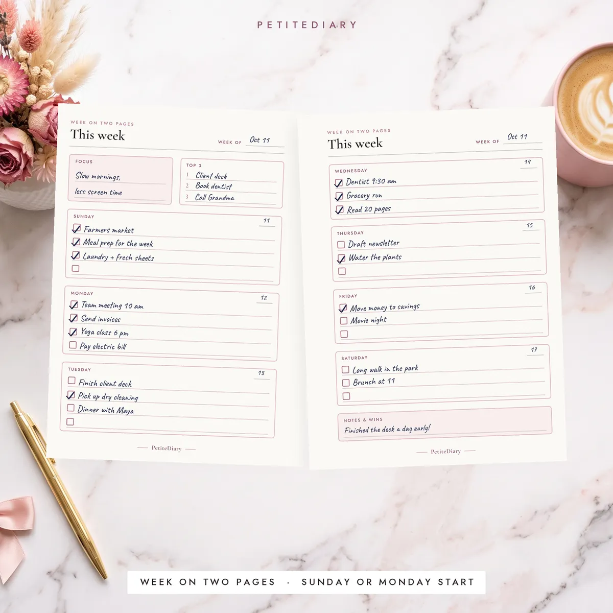 Mini 6-Ring Planner Inserts, image 5