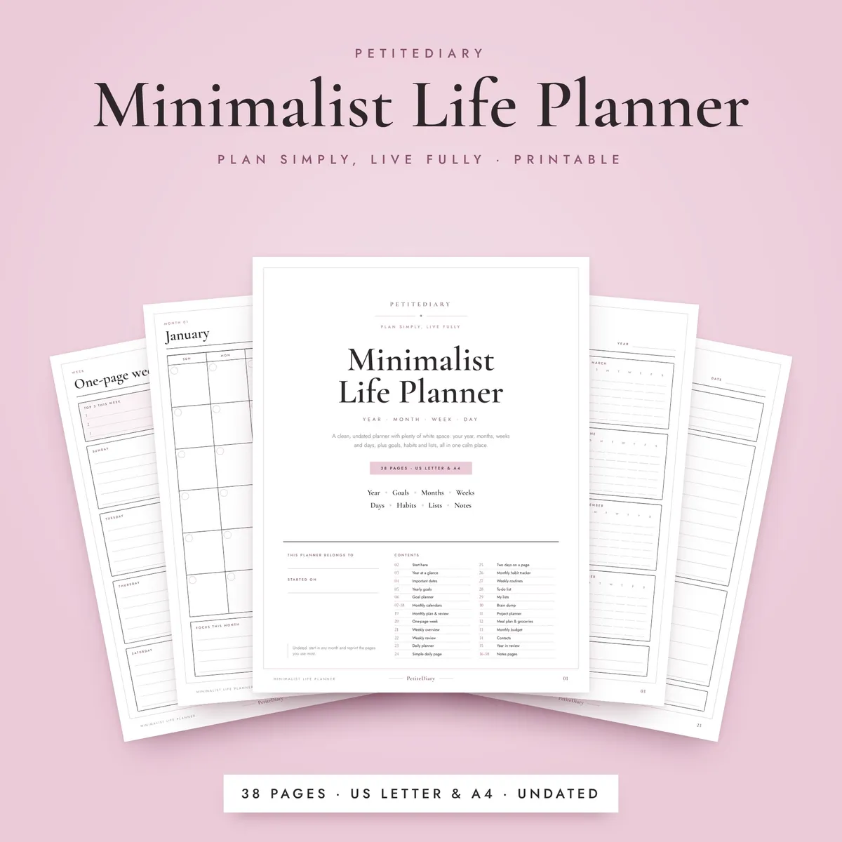 Minimalist Planner