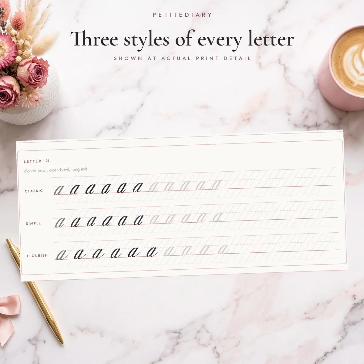 Modern Calligraphy Practice Sheets, image 4