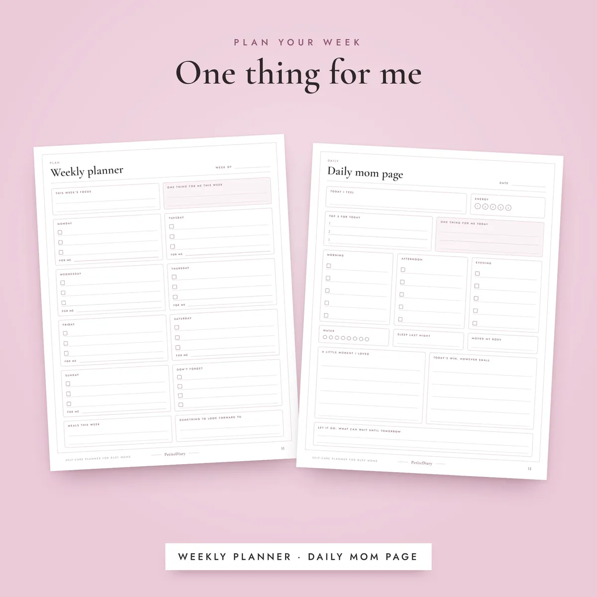 Mom Self Care Planner, image 4
