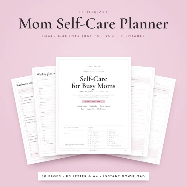 Mom Self Care Planner