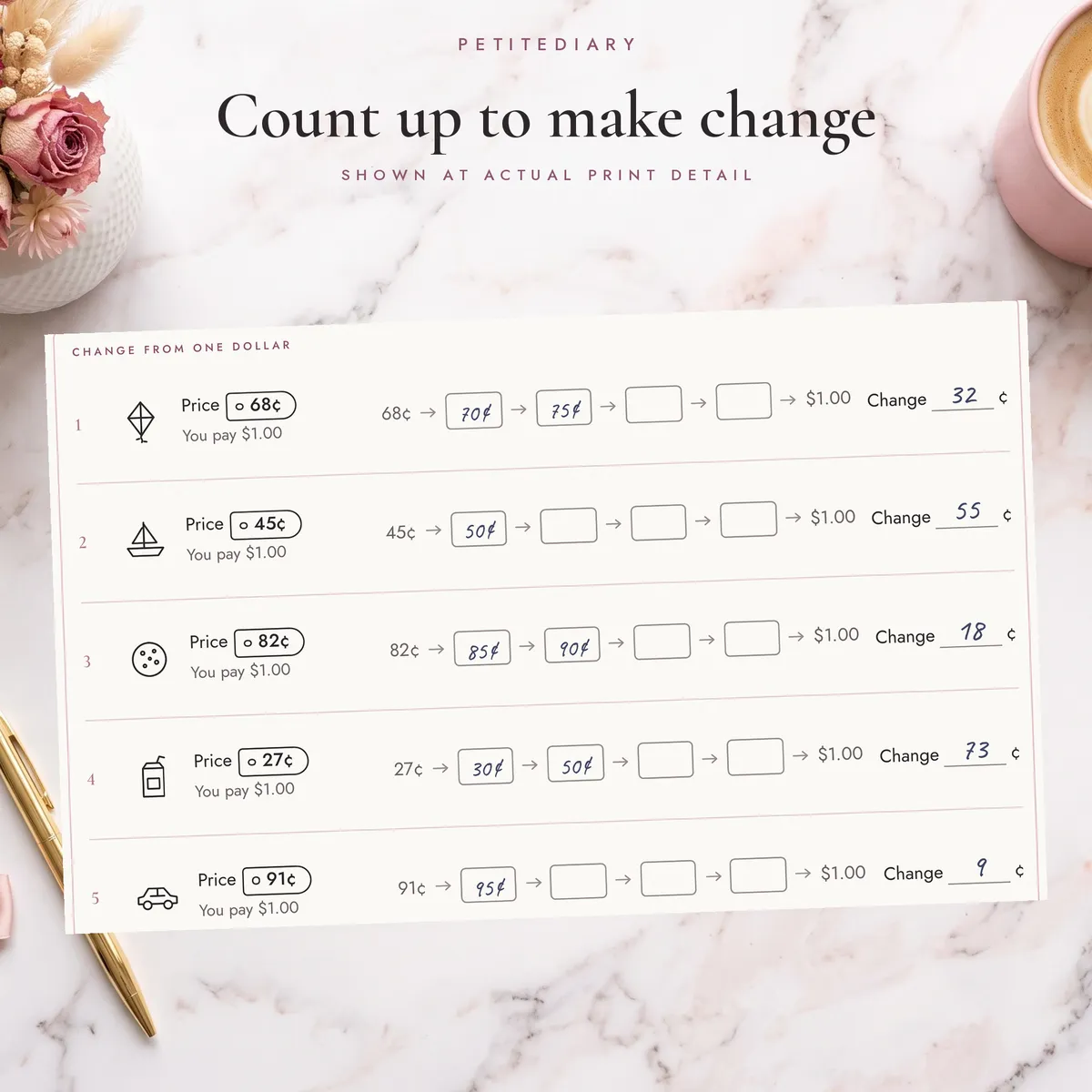 Money Counting Worksheets, image 4