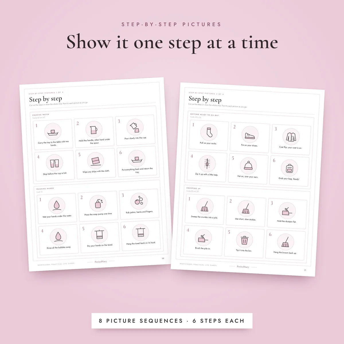 Montessori Practical Life Cards, image 4