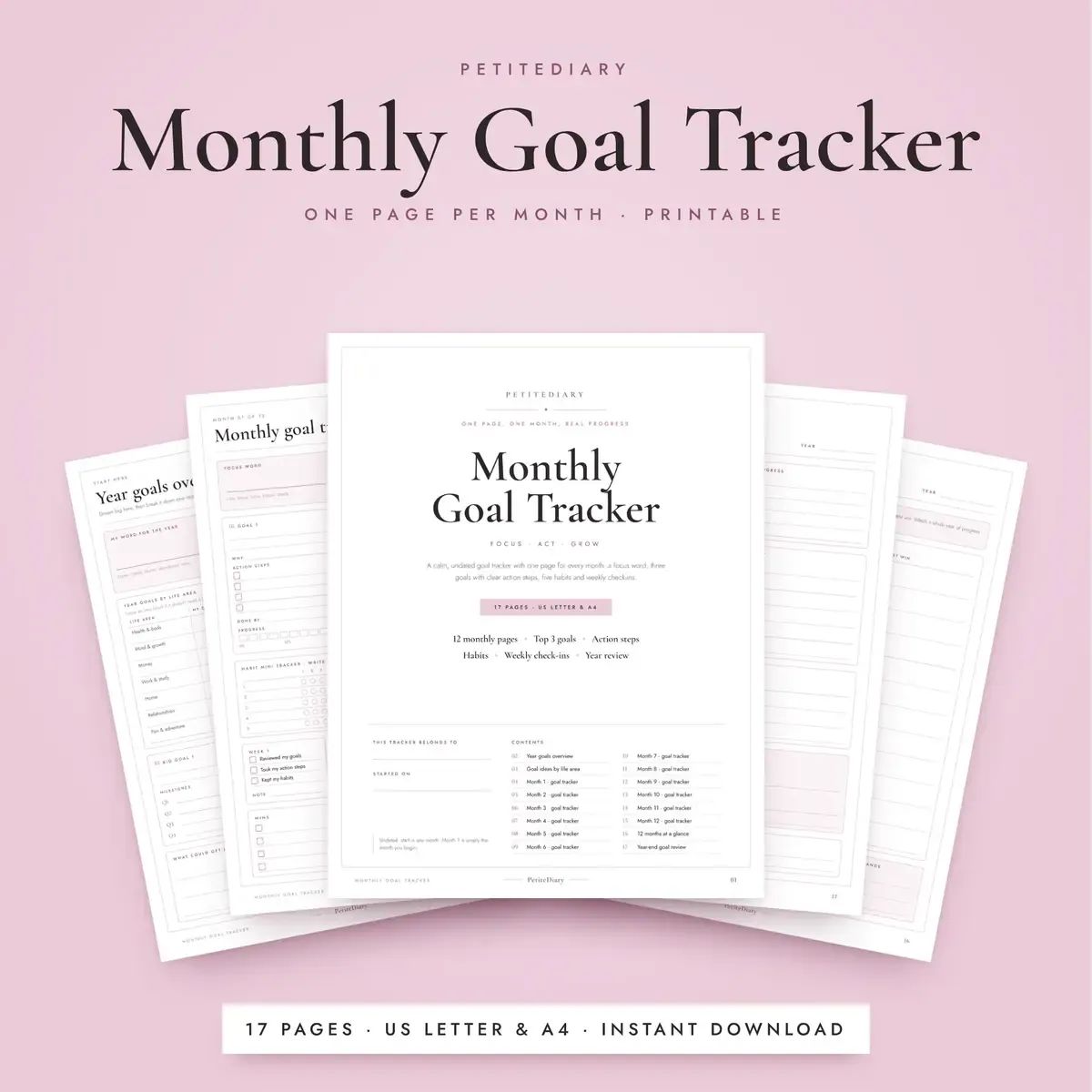 Monthly Goal Tracker