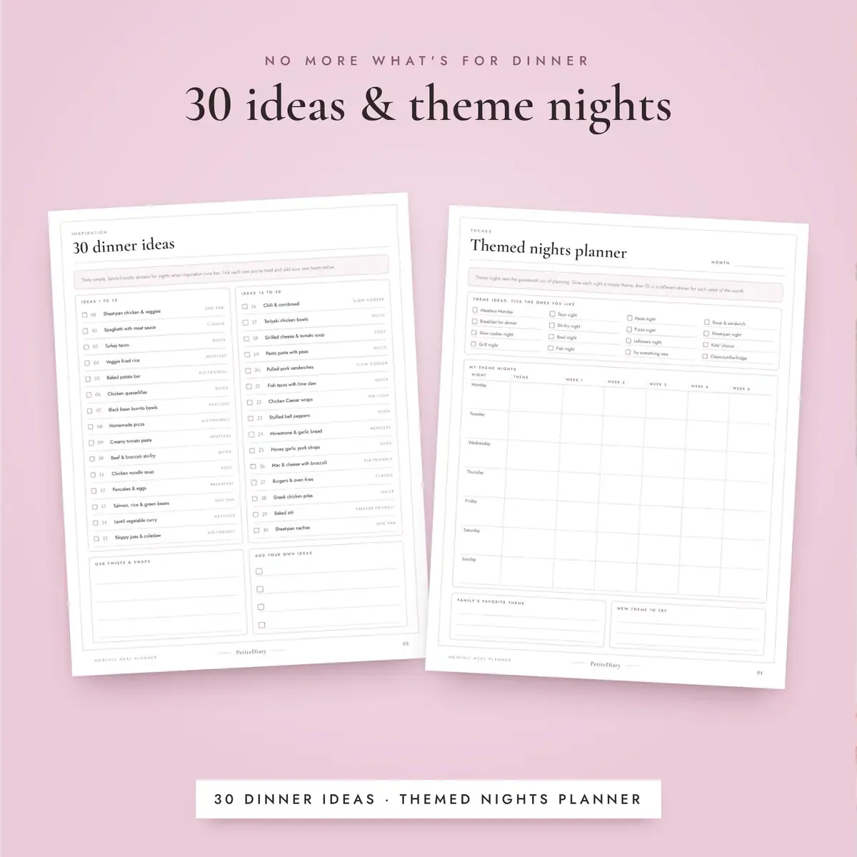 Monthly Meal Planner, image 4