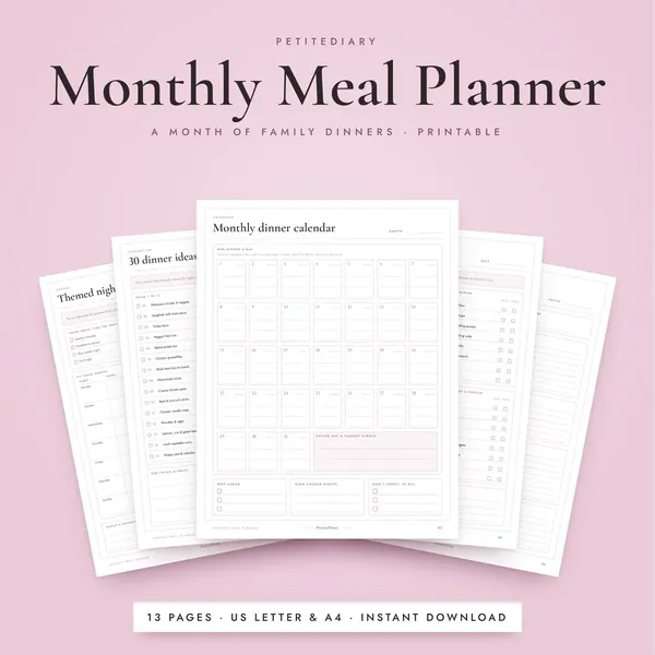 Monthly Meal Planner