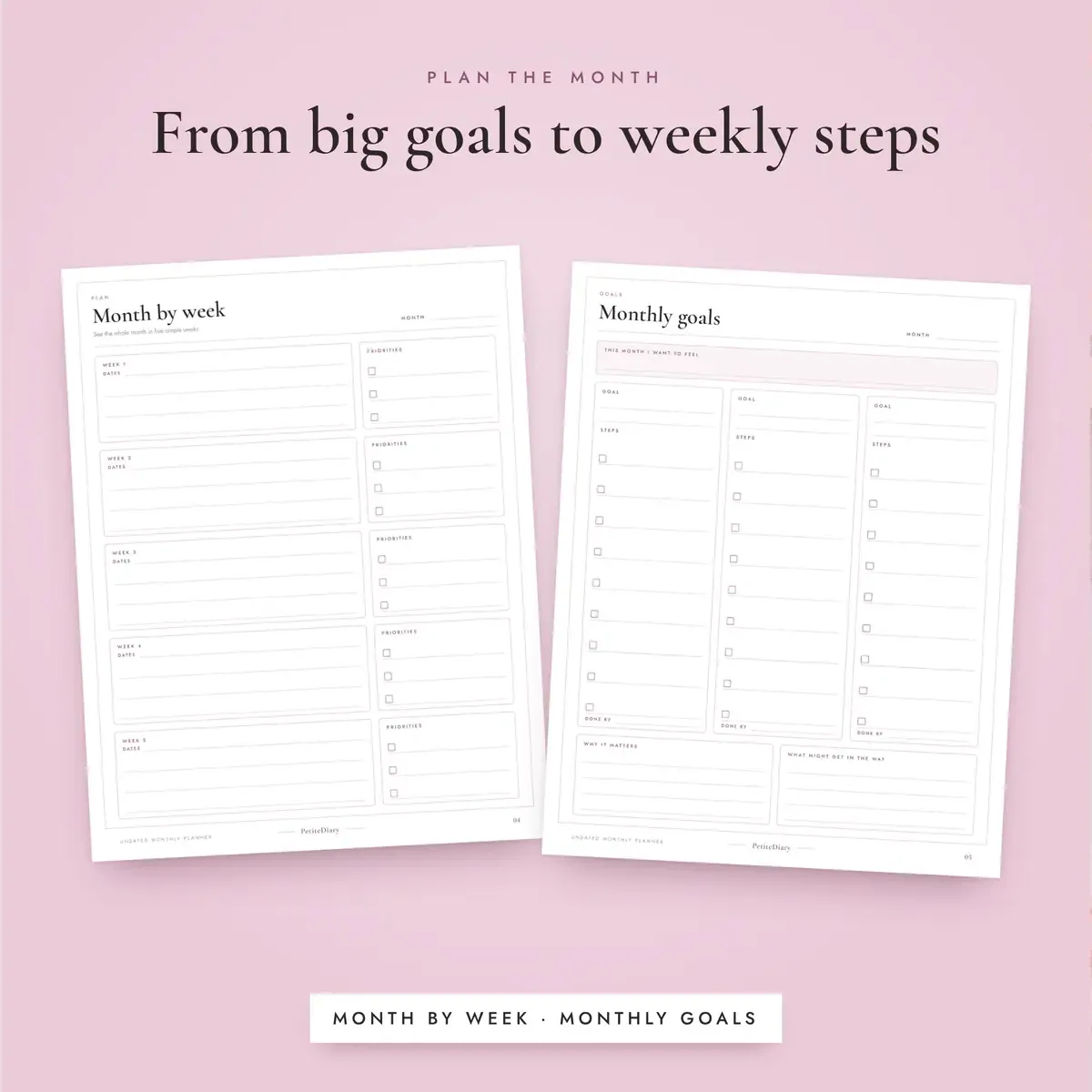 Monthly Planner Undated, image 4