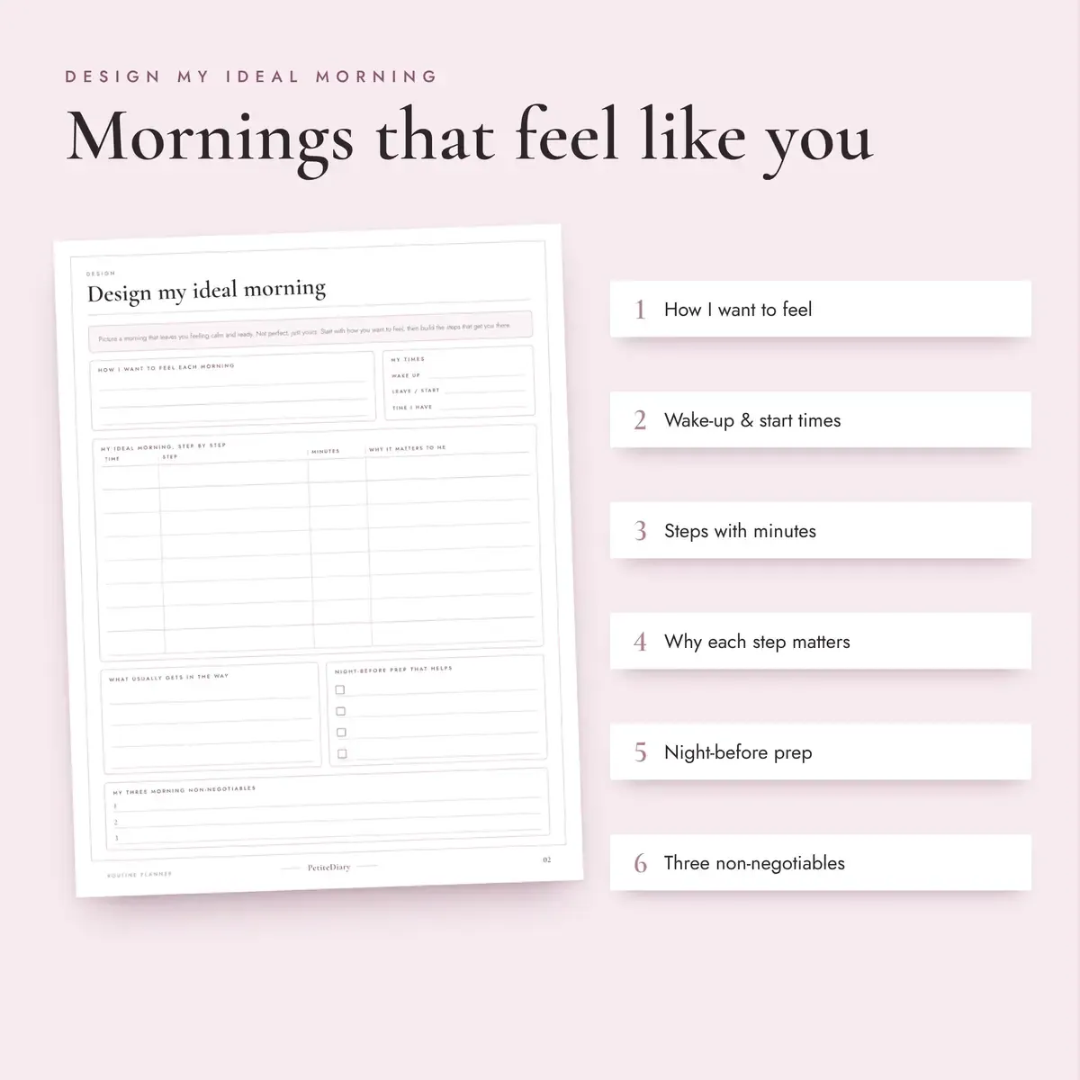 Morning Routine Planner, image 3